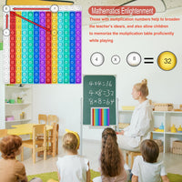 COOVA Multiplication Chart Pop It, Multiplication Game Board - Math Flash Cards - image 4