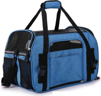 EliteField Soft-Sided Pet Carrier for Cats & Small Dogs – Essentials for Dogs - 21.0"L x 12.0"W x 13.0"H / Sapphire Blue - image 3