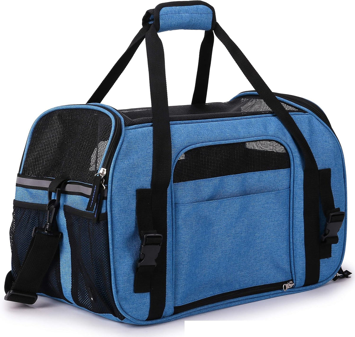 EliteField Soft-Sided Pet Carrier for Cats & Small Dogs – Essentials for Dogs - 21.0"L x 12.0"W x 13.0"H / Sapphire Blue - image 3