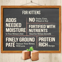 Merrick Purrfect Bistro Grain Free Premium Soft Canned Pate Chicken Wet Cat Food, Kitten Dinner Recipe - 5.5 OZ Can