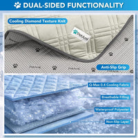 PetAmi Waterproof Dog Cooling Mat Pet Pad for Crate Couch Bed - Beige / Large (40x60) - image 4