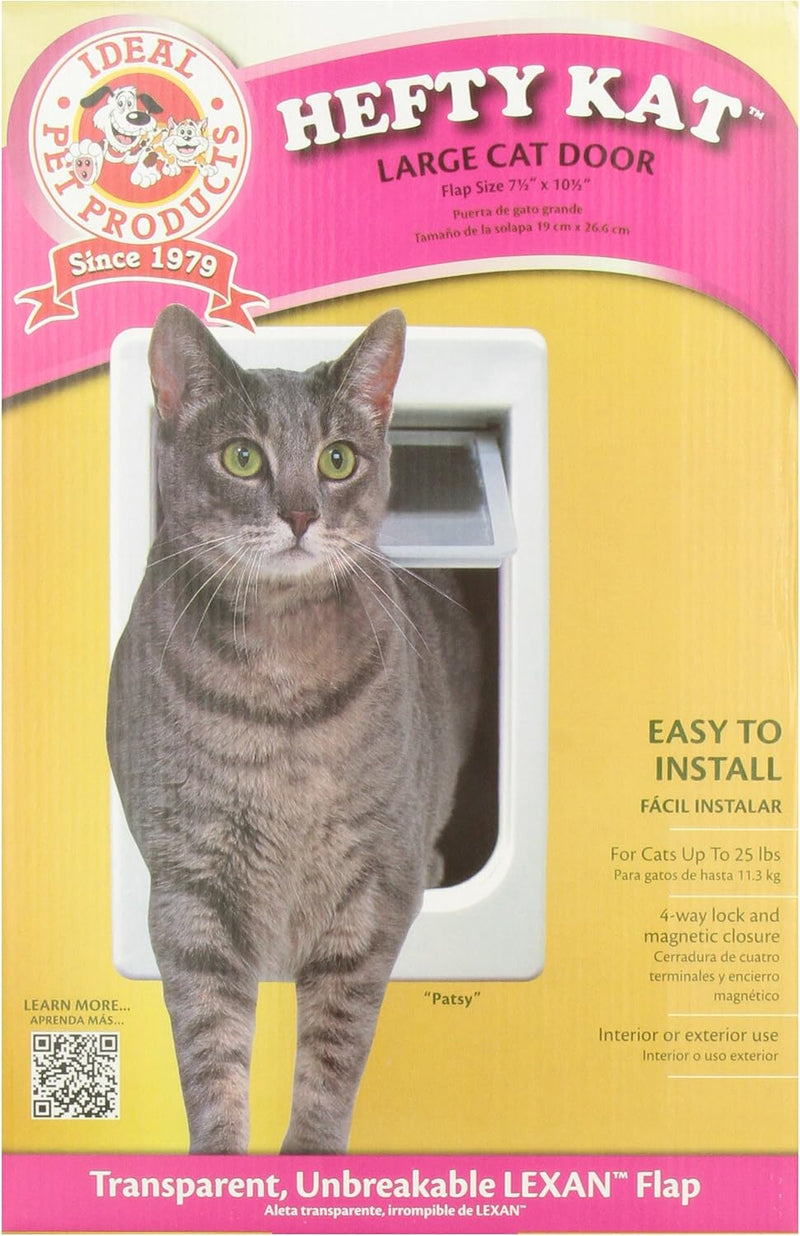 Ideal Pet Products Cat Flap Door, Small 6.25" x 6.25" Flap Size – Essentials for Cats - Large (Pack of 1)