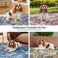 Washable Pee Pads for Dogs, Reusable Puppy Pads 36"x 41" 2 Pack – Essentials for Dogs - Tie Dye Blue / 18"*24"(Pack of 2) - image 3