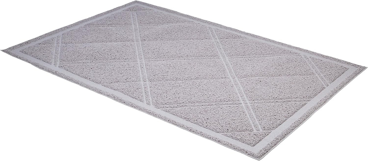 Amazon Basics Less-Mess Litter Trapping Cat Litter Box Mat - Gris / 1 Count (Pack of 10) - image 2