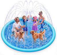 SLOOSH 60" Non-Slip Splash Pad Sprinkler - Blue / 120in
