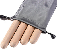 MGTECH 16-pack of 8 inch natural beech wood lummi rhythm sticks with carry bags - view 2