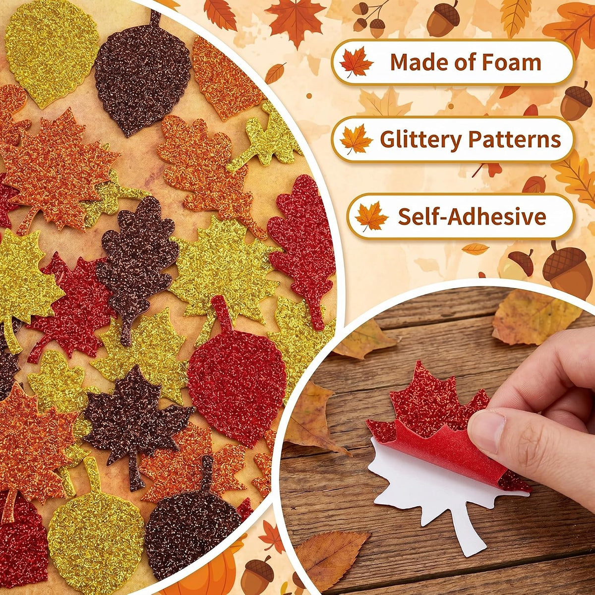 36 Sheets Stickers for Kids, Cute Stickers Pack for Scrapbook - Fall - image 3