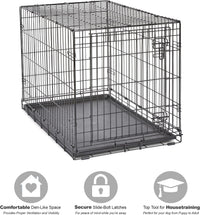 New World by Midwest 42-Inch Single Door Crate, for Large Breeds - Single Door - Black / Medium (36"L) - image 3