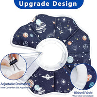 Soft Adjustable Cat Cone Collar, Comfortable Recovery Collar for Cats After Surgery (Dark Blue, Small)