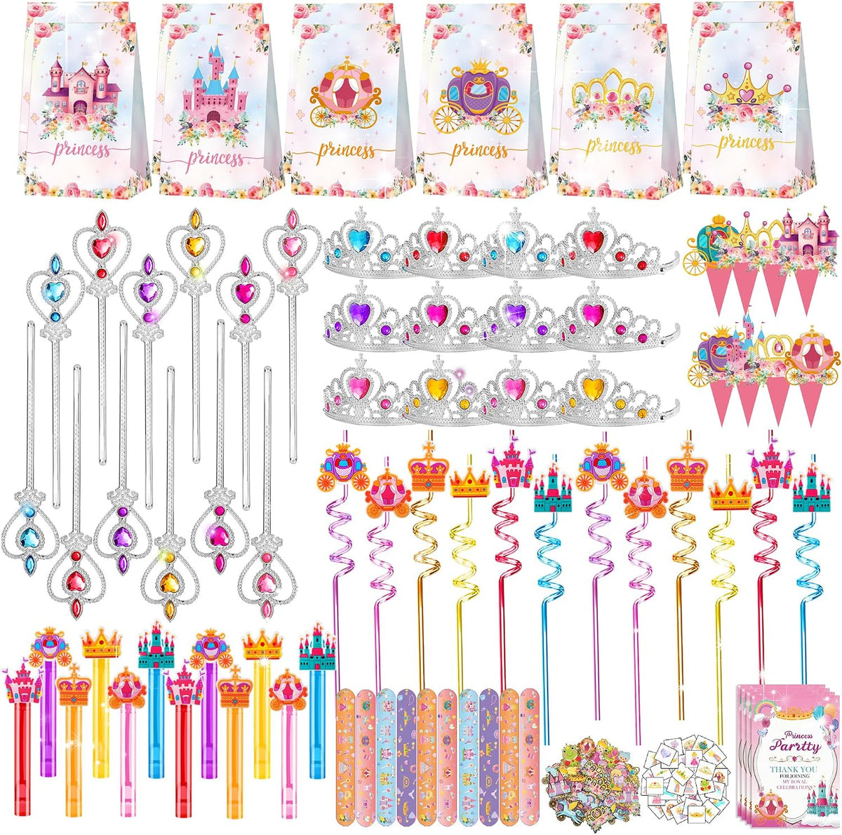 PLOUGVI 702PCS Halloween Party Favors Supplies Decorations - Princess Party Favors