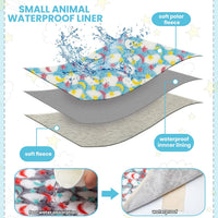 CUSOZWO Guinea Pig Bedding Mat - 13.7"*13.7" - image 3