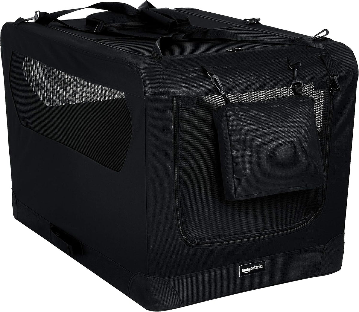 Amazon Basics Portable Folding Soft Pet Dog Crate Carrier Kennel - BLACK / 36.0"L x 24.0"W x 24.0"H