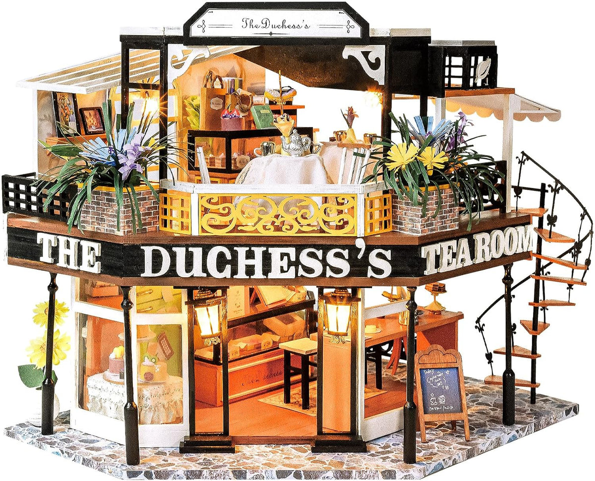 CUTEBEE 3D Wooden Puzzle for Adults - The Duchess's Tea Room