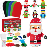 WATINC Hand Puppet Making Kit, Felt Sock Puppet Toys for Kids – Fun for Kids & Family - Christmas B