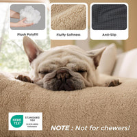 Bedsure Washable XL Dog Bed for Crate, Comfort Fluffy Pet Pillow - 35"L x 23"W x 3"Th (L-Crate) / Brown - image 2
