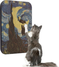 Cat Wall Scratcher, Art Cat Scratching Board for Indoor Cats – Essentials for Cats - Starry Night