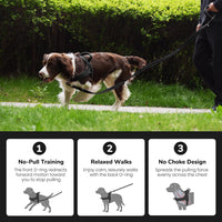 No Pull Dog Harness for Small Dogs, Soft Flannel Padded, XS - M:chest 21-27" / Black - image 4