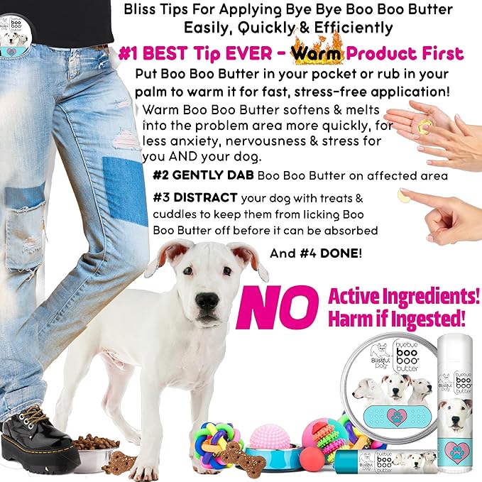The Blissful Dog Dogo Argentino Boo Boo Butter, 2-Ounce