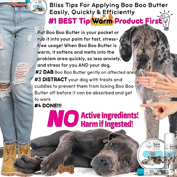 The Blissful Dog 8 oz TIN Great Dane Booboo Butter