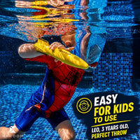 Khroom underwater torpedo pool toy, 10-inch dive glider in bee design - view 3