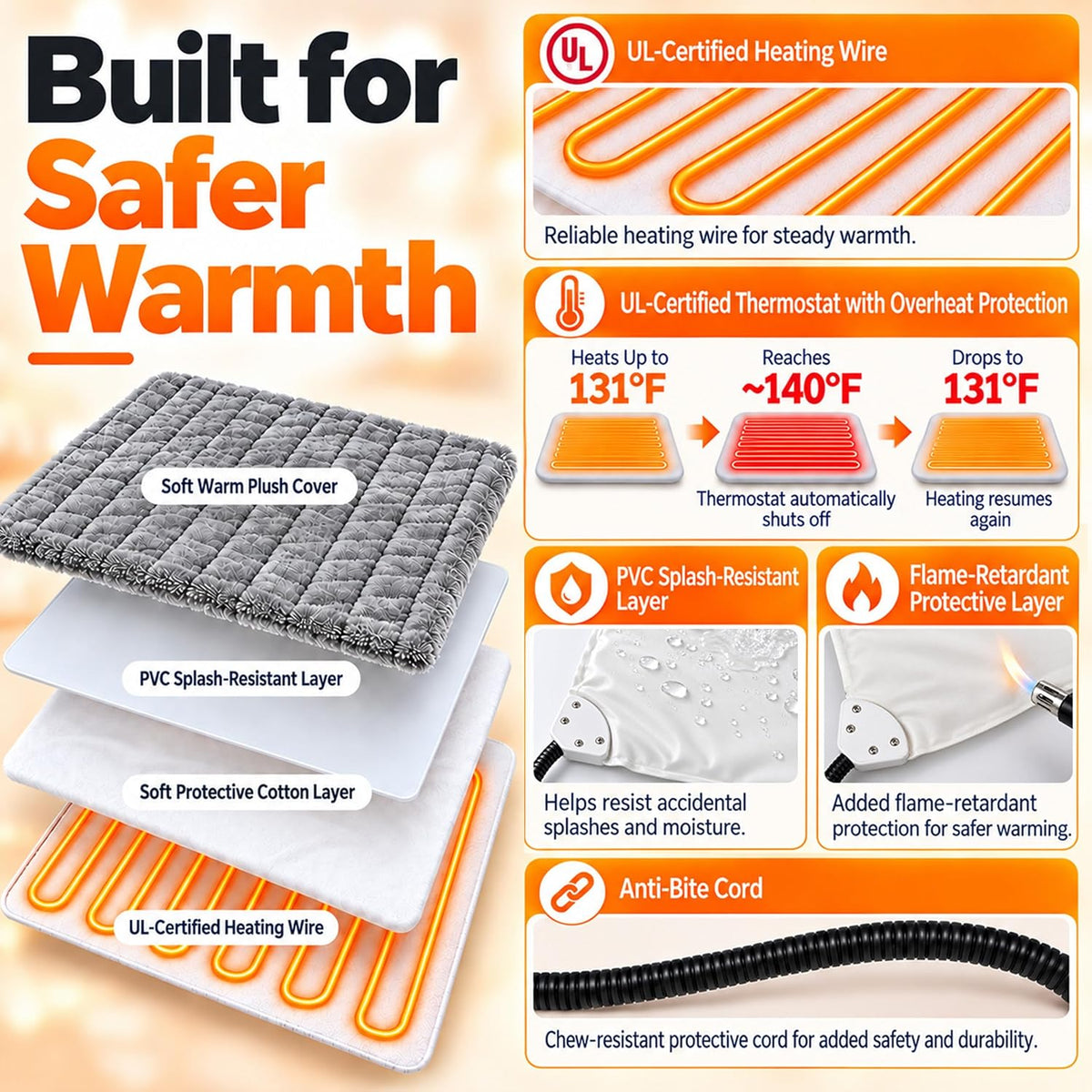 PatiencET 18"x28" Heated Pet Bed - 18*18 - image 3
