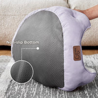 Bedsure Small Dog Bed Washable, Round Cat Beds for Indoor Cats - 25"L x 21"W x 8"Th / Azure Lilac - image 2