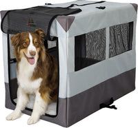 MidWest Homes for Pets Canine Camper Sportable, Soft-Sided - BROWN, WHITE, GRAY / 42.0"L x 26.0"W x 32.0"H