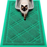 Smiry Cat Litter Box Mat 30x17 - 30x17 / Green
