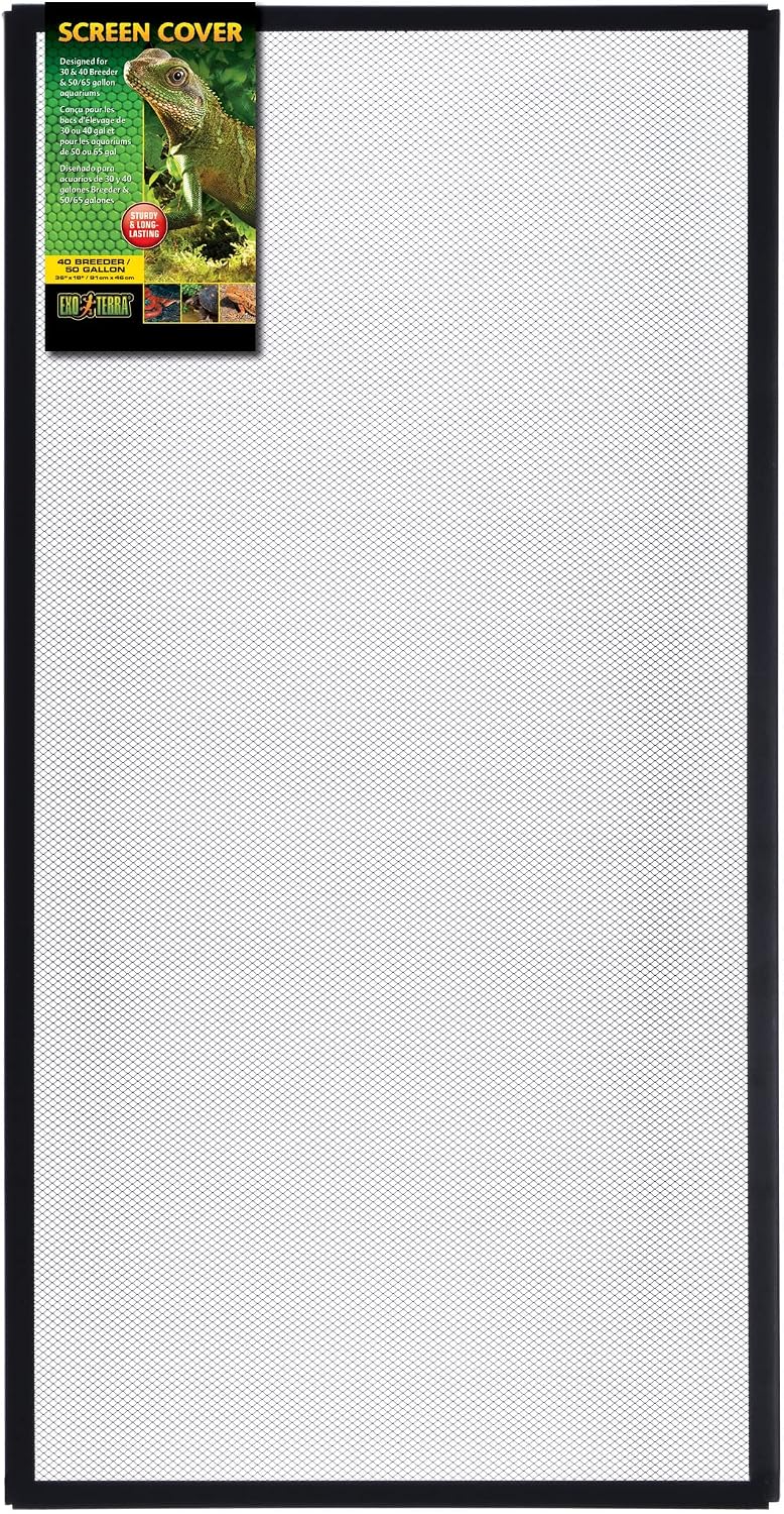 Exo Terra Regular 40 Gallon Screen Cover, 36" X 18” – Essentials for Reptiles And Amphibians - 50 Gallon