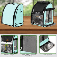Bird Carrier Bag with Indestructible Stainless Steel Mesh - Green - image 4
