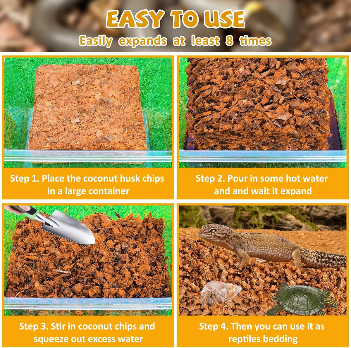 Legigo 10LB Coconut Husk for Reptiles - 1 Pack-10LBS - image 4