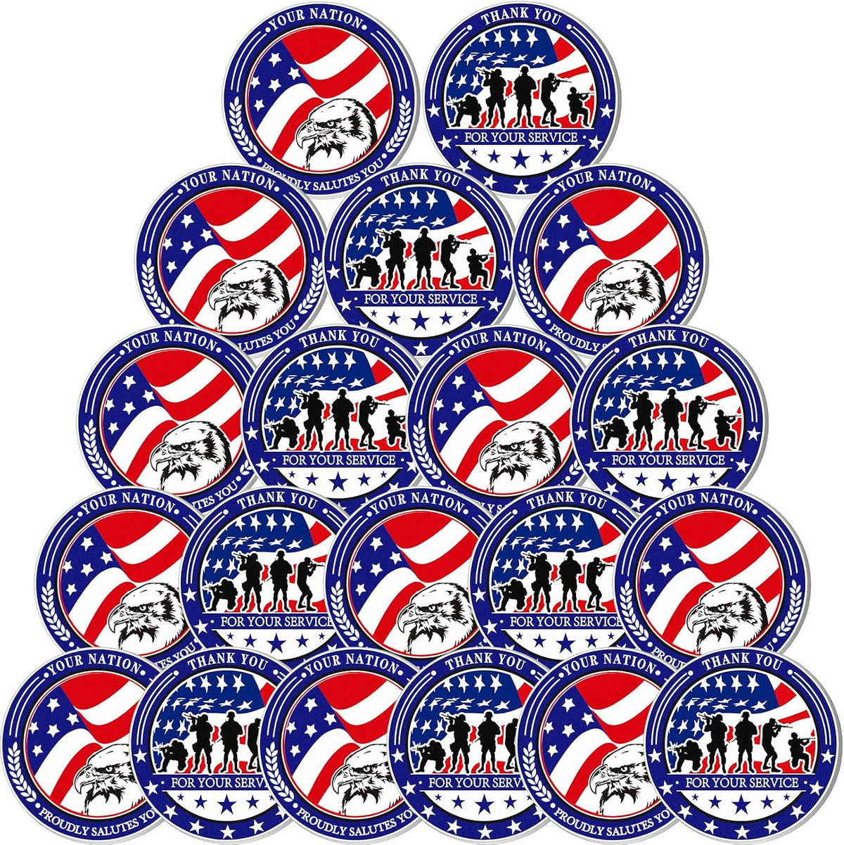 20pcs Military Challenge Coins - Stylish