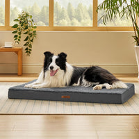LE SURE Waterproof Dog Bed Cover Replacement - Large / Dark Grey-Sherpa / Sherpa - image 2