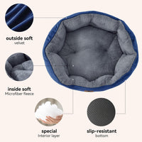 Small Dog Bed for Small Dogs, Cat Beds for Indoor Cats - Small (Pack of 1) / Blue - image 3