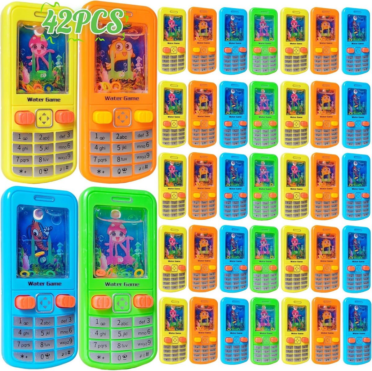 Desyeryamimi 12 pack 90s cell phone style water ring toss handheld games - view 4