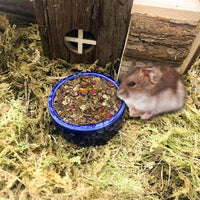 2 Pcs Hamster Food Bowl Guinea Pig Ceramic Water Bowl Small Animal - Navy / 2Pcs:S - image 2