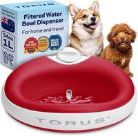 Filtered Portable Dog Water Dispenser - Red / Mini (34 oz / 1L) / Water Dispensers