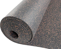 Playsafer Genaflex Rubber Gym Floor Mat, Heavy Duty Commercial Protective Gym Flooring Roll - 8mm Thick (4' X 6', 15% Red)