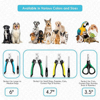 Candure Cat Nail Clipper Stainless Steel Cat Claw Trimmers for Rabbits, Guinea Pigs, Birds, Puppies, Kittens and Small Animals Pet Nail Clipper for Professional and Home Use (Blue)