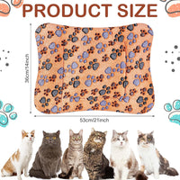 4 Pack Soft Pet Bed Mat Small Dog Crate Fleece – Essentials for Dogs - 21 x 14 Inches / Vivid Color - image 3