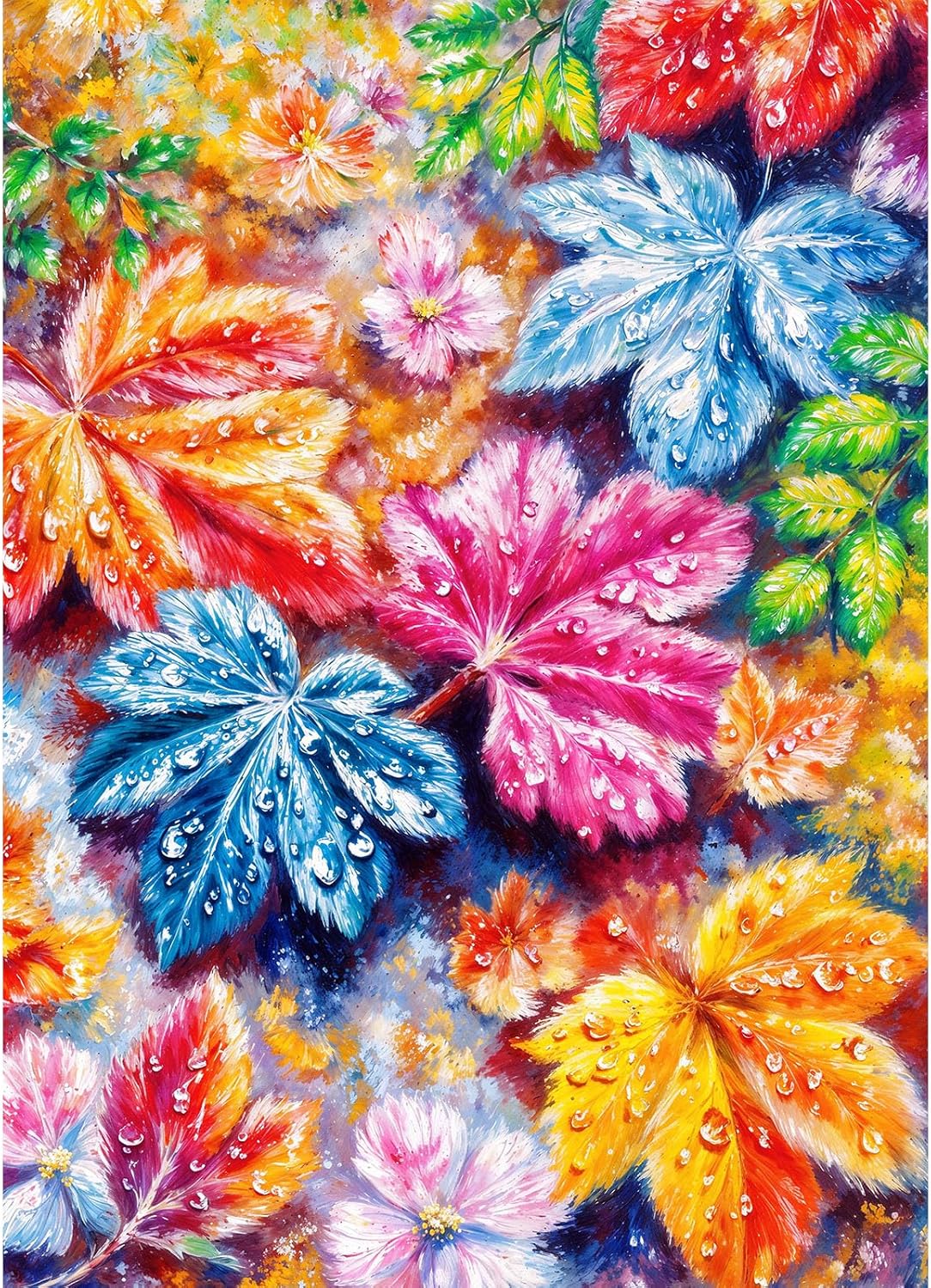 Funny Dog Pizza Jigsaw Puzzles, Food Kitchen - Autumn Leaves