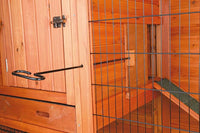 TRIXIE Pet Products Rabbit Hutch with Gabled Roof, 76.25 x 31.5 x 59.75 inches