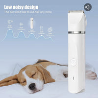 Groom Your Furry Friends Like a Pro! 🐶✂️ Rechargeable, Low Noise Dog Clippers with 4 Trimmer Heads for All Pets! - BIG FRENCHIES