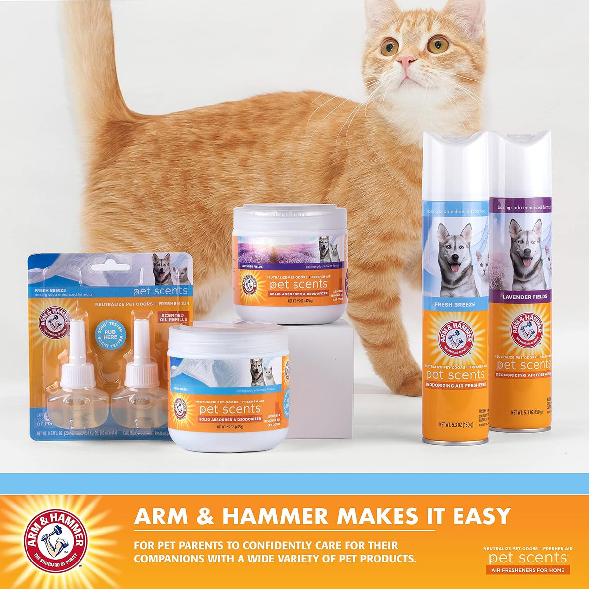 Arm & Hammer Pet Scents Solid Gel Odor Eliminator, Fresh Breeze - image 4