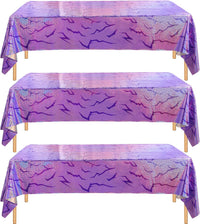 3PCS Demon Hunters Birthday Tablecloth Decorations - Purple Hunter Tablecloth