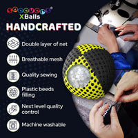speevers Juggling Balls for Beginners and Professionals Set of 3 - Black - Yellow / 2.5 oz - image 4