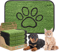 Reusable Dog Pee Pads, Washable Puppy Pads - Flannel / 24"x36"(pack of 4)