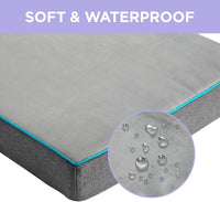 LE SURE Waterproof Dog Bed Cover Replacement - Large / Grey-Flannel / Flannel - image 4