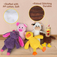 PrimePets Dog Toys, Plush Dog Squeaky Toys - Stuffed Animal Dog Toy Set (5 Pcs) - image 3