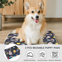 Paw Legend Washable Reusable Dog Pee Pads Super Absorbent - 34"X36" / Navy & Gray - image 4